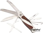Ampro 8-IN-1 Stainless Multi Function Folding Knife W/ Scissors, File And Saw. Fixed Price $12.24.