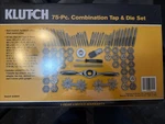 Klutch 75 Piece Combination Tap And Die Set Item No 63859. Fixed Price $118.99.