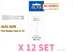 Olfa XB157H Art Knife Pro Replacement Blades Flat 10 Pcs 12 Set. Fixed Price $66.80.