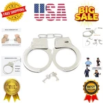 Handcuffs For Kids Safety Toy Cop With Key Police Officer Role Play Cow.... Fixed Price $14.39.