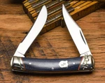 Moose Pocket Knife By Rough Ryder - Denim Micarta Handles. Fixed Price $23.95.