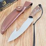 Grohmann Survival Fixed Knife 5.37" Stainless Guthook Blade Rosewood Handles. Fixed Price $142.99.
