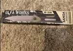 Olfa Sanga Out Door Knife With Sheath OW-SG1-OD 232MM Olive Drab Japan. Fixed Price $87.29.
