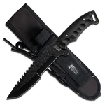 Mtech Usa Xtreme MX-8062BK 12" Tanto Fixed Blade Knife W/ Sawback Sheath. Fixed Price $39.19.