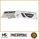 Husky Folding Lock-back Utility Knife Compact Razor Box Cutter. Fixed Price $7.99.