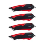 Easy 2000N Red Safety Box Cutter Knife, 3-DEPTH Blade & Holster Pack Of 4. Fixed Price $37.42.
