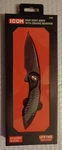 Icon Drop Point Knife With Ceramic Bearings New Box Free Shipping. Fixed Price $43.95.