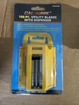 100 Pc. Yellow Utility Knife Razor Dispenser,and Used Store. Fixed Price $9.99.