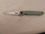Summit Gear Linerlock Folding Knife 3.5" Stainless Steel Blade Jade G10 Handle. Fixed Price $29.99.