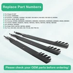 3PK Lawn Mower Blades For Gravely 047685 08898800 08983800 08983851 09290500 72". Fixed Price $57.98.