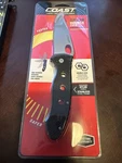 Coast DX338 Double Lock Folding Knife Black. Fixed Price $10.00.