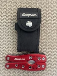 Snap-on Tools Red Multi-tool Folding Pocket Knife W/ Pliers. Fixed Price $21.00.