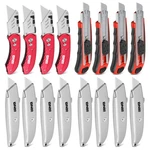 16PCS Locking Folding Retractable Blade Utility Knife Back Box Cutter W/32. Fixed Price $36.74.