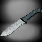Handcrafted Tactical Knife , Superior Custom Made Damascus Steel Survival. Fixed Price $49.99.