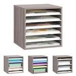 12X12 Scrapbook Paper Storage Organizer, 7-TIER Wooden Desk W.... Fixed Price $63.19.
