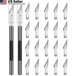 Diyself Exacto Knife Set For Crafting, Art & Leather 22-PACK, Black. Fixed Price $9.66.