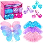 Princess Dresses With Fairy Wings, Up Clothes Pretend Play Costumes Tru.... Fixed Price $47.91.