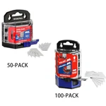 50/100-PACKS Utility Knife Blades SK5 Razor Box Cutter W/dispenser. Fixed Price $14.99.