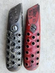 2 Vintage Cast Iron Red/black Utility Knives Box Cutters Made The Usa.. Fixed Price $26.00.