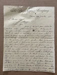 Vintage 1888 Pacific Express Company Letter Hillsdale Wy Granger Oh Hand Written. Fixed Price $29.99.
