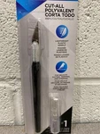 X-acto Cut-all "a" Handle Knife Black Plastic X3690. Fixed Price $12.59.