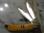 Robert Klaas Kissing Crane Blade Copperhead Pocket Knife KC3214 Yellow Delrin. Fixed Price $27.99.