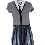 Wednesday Addams Black Nevermore Academy Girls Large Uniform Costume Cosplay. Fixed Price $19.00.