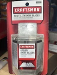 Craftsman Utility Knife Blades 50 Pack...***sealed***brand New***!!!!!. Fixed Price $8.90.