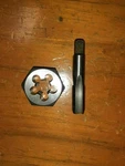 Bsp 1/2" 14 Rh Hss Pipe Hand Tap & Hex Die Nut. Ansi. Ts New. Fixed Price $105.20.