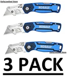 Pack Kobalt Lockback 3/4-IN Folding Box Cutter Utility Knife New. Fixed Price $27.11.