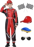 Treyrea Car Driver Costume Boys Racer Jumpsuit With Cap Kids Dress Up F. Fixed Price $56.98.
