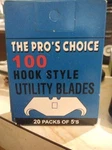 Heavy Duty Hook Blades (100-PACK). Fixed Price $34.99.