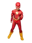 Dc Superheroes Flash Deluxe Costume Kids Muscle Chest Jumpsuit With Mask. Fixed Price $42.86.