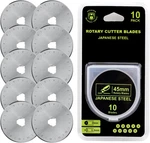 Headley Tools 45MM Rotary Cutter Blades 10 Pack Fits Olfa, Fiskars, Replacement. Fixed Price $14.70.