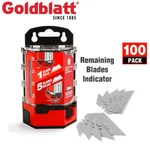 Goldblatt 100-PACKS Utility Knife Blades Premium Tempered SK2M Steel W/dispenser. Fixed Price $19.99.