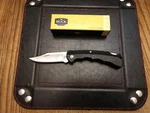 Knives Usa Bucklite Black Handle Folding Clip Point Blade Edc 422. Fixed Price $31.39.