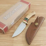 Rough Ryder Skinner Fixed Knife 4" Stainless Steel Full Tang Blade Wood Handle. Fixed Price $18.49.