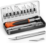 16 Pcs Precision Hobby Cutting Set With Handles & 13 SK5 Blades For Diy Art. Fixed Price $11.99.