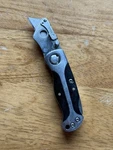 Vtg Craftsman Mini Wood Utility Box Cutter Lockback Folding Knife Used. Fixed Price $25.00.