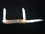 Robert Klaas Kissing Crane 1028 Pocket Knife Jigged Bone Germany No.. Fixed Price $59.95.