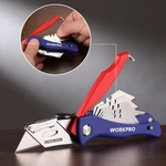 Workpro Folding Utility Knife 5PCS Extra Blade Handle Quick-change Box Cutter. Fixed Price $9.99.