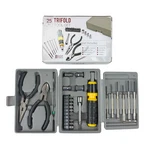 New Pro Shop 25PC Trifold Set Screwdriver Pliers Cutters. Fixed Price $5.00.