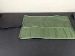#BK370 New Canvas Roll-up Tool For Punch And Chisels Military Green. Fixed Price $19.95.
