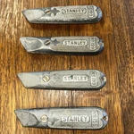4 Vintage Stanley No. 199 Utility Box Cutter Knife Knives. Fixed Price $39.99.
