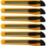 Utility Knives Box Cutter Snap Off Razor Blade Knife 6 Pieces. Fixed Price $6.99.