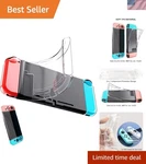 Clear Tpu Case Set For Nintendo Switch & Joy-cons Maximum Protection And Style. Fixed Price $19.99.