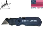 Craftsman Compact Folding Utility Knife Cutter Razor Blade Quick Change Carpet. Fixed Price $19.89.