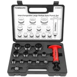 Tommars Hollow Punch Set 13PCS Leather Hole Cutter Kit W/ Shaft Red. Fixed Price $74.99.