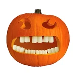 Halloween Pumpkin Accessory Kit Buck Teeth. Fixed Price $12.99.