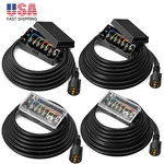 8FT/12FT/16FT Trailer Cord Rv 7 Way Blade Plug Inline Junction Box Wiring Cable. Fixed Price $34.84.